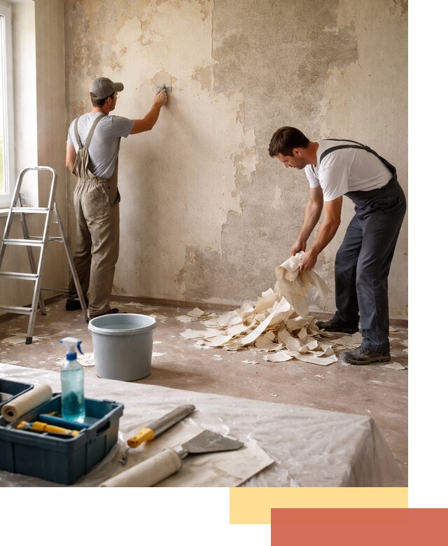 Снятие старых обоев в Угличе быстро и качественно