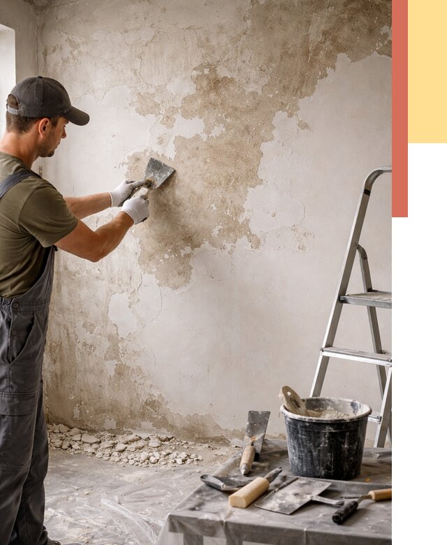 Снятие старой шпаклевки в Угличе от 1928 руб. — быстро и недорого | ОТДЕЛОЧНИК-Глч