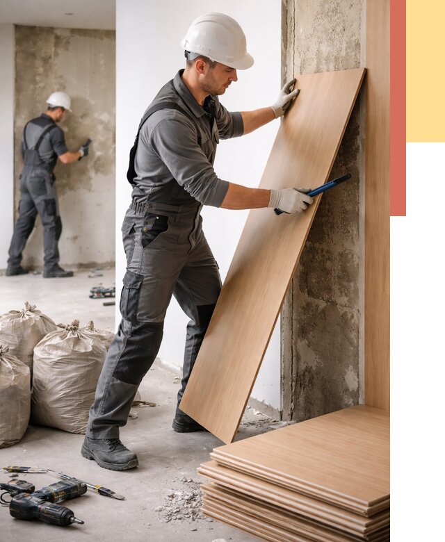 Демонтаж стеновых панелей в Угличе от 3647 руб. за м² быстро и недорого | ОТДЕЛОЧНИК-Глч