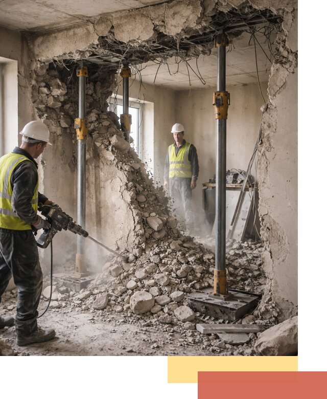 Снос несущих стен в Угличе с гарантией безопасности и качества