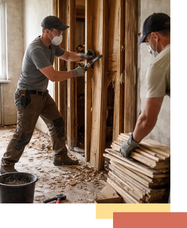 Демонтаж деревянных перегородок в Угличе быстро и аккуратно