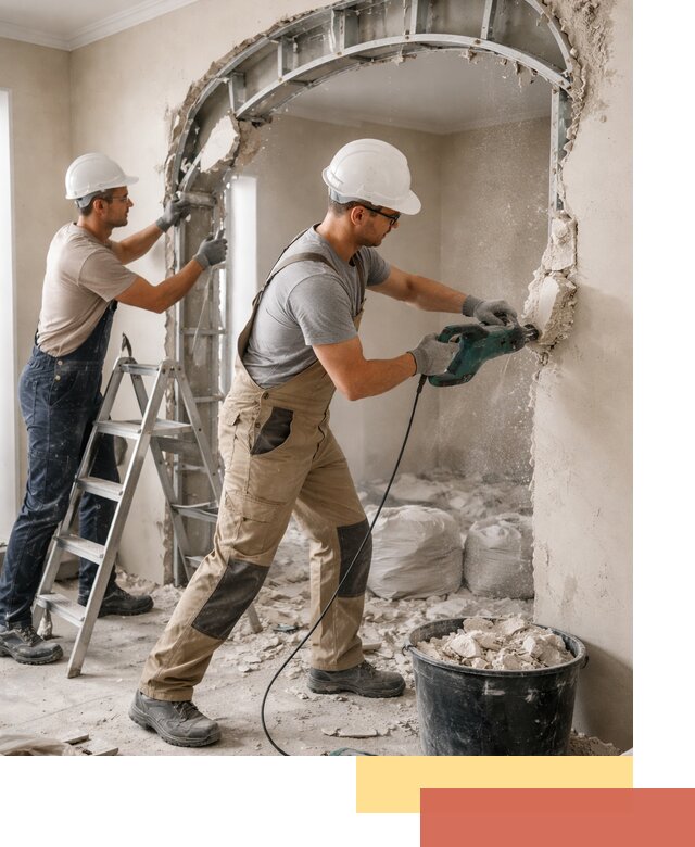 Демонтаж гипсокартонной арки в Угличе быстро и аккуратно