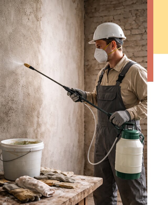 Антисептическая обработка стен в Угличе от 1250 руб. — быстро и недорого | ОТДЕЛОЧНИК-Глч