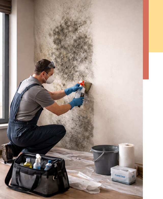 Удаление плесени со стен в Угличе от 2240 руб. — быстро и недорого | ОТДЕЛОЧНИК-Глч