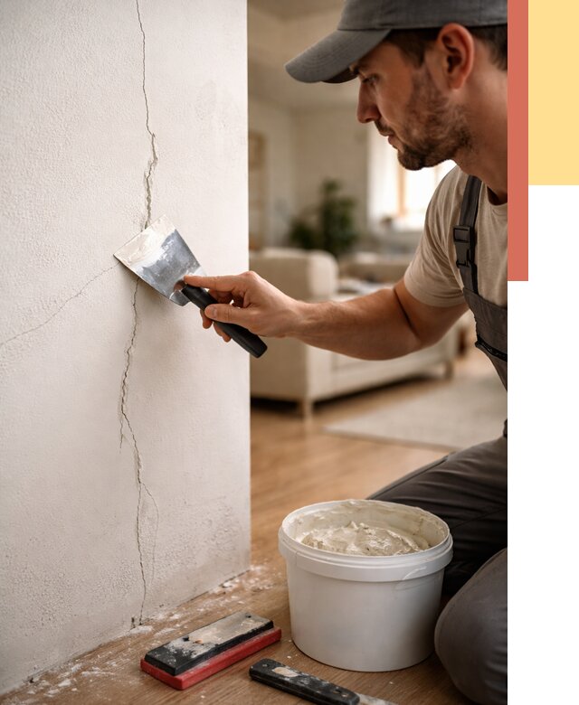 Заделка трещин и сколов в Угличе от 2553 руб. — быстро и недорого | ОТДЕЛОЧНИК-Глч