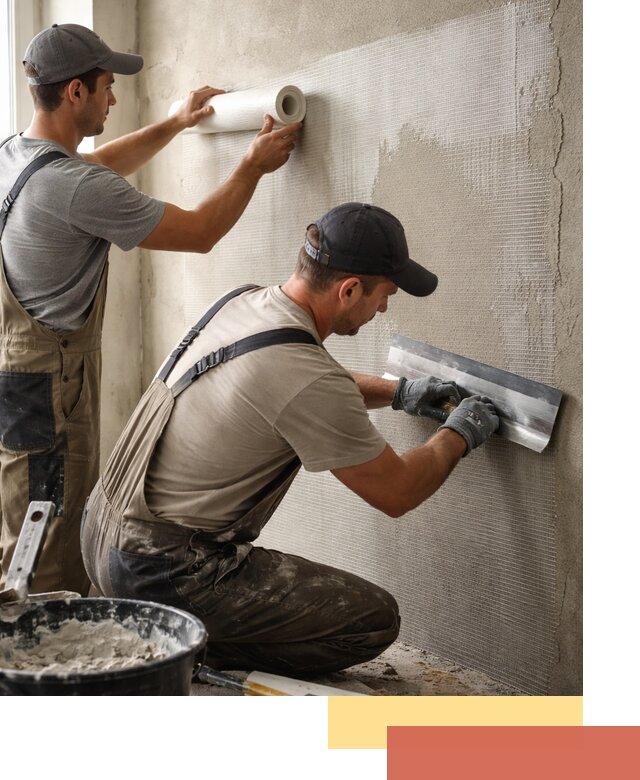 Армирование стен стеклосеткой в Угличе для прочной отделки