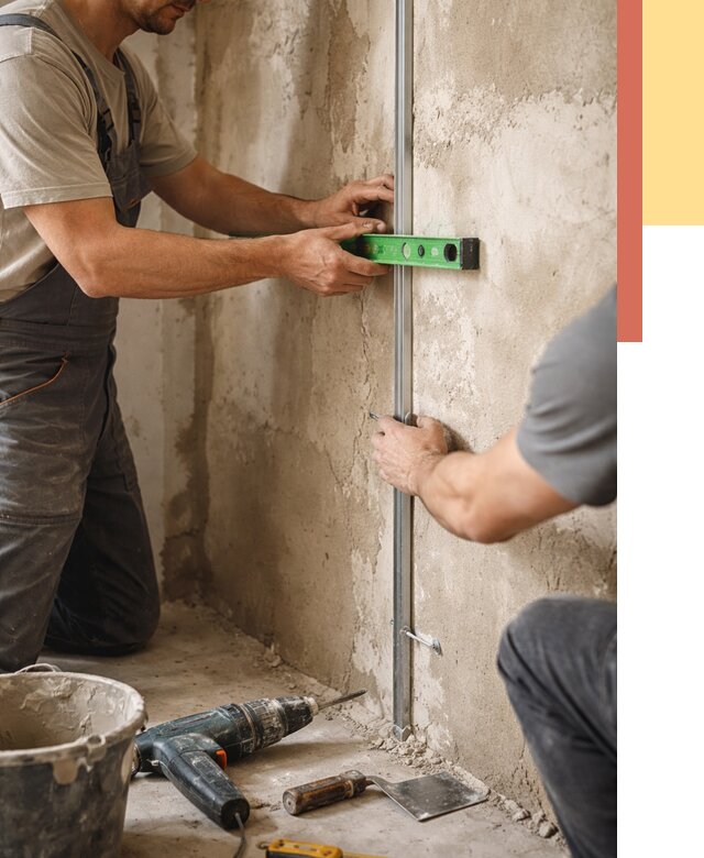 Установка штукатурных маяков в Угличе от 7294 руб. — быстро и недорого | ОТДЕЛОЧНИК-Глч