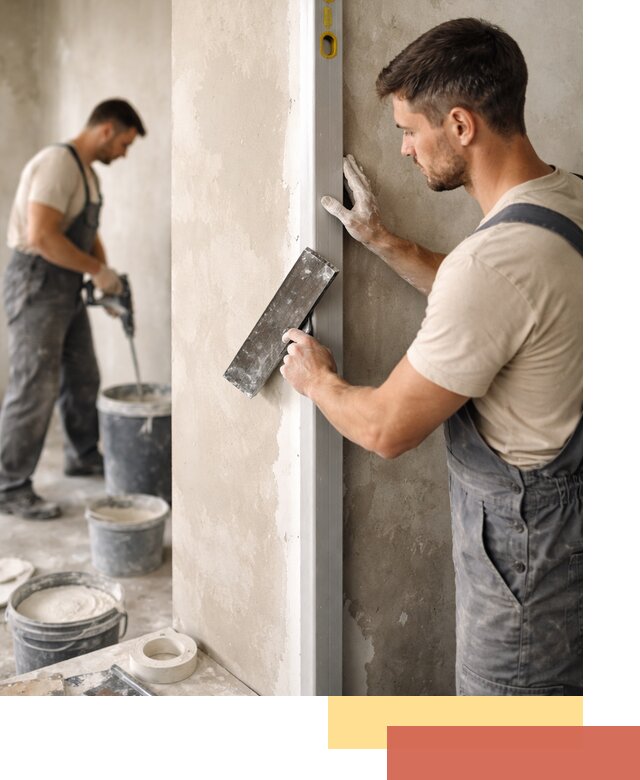 Выведение углов стен в Угличе: монтаж и оштукатуривание