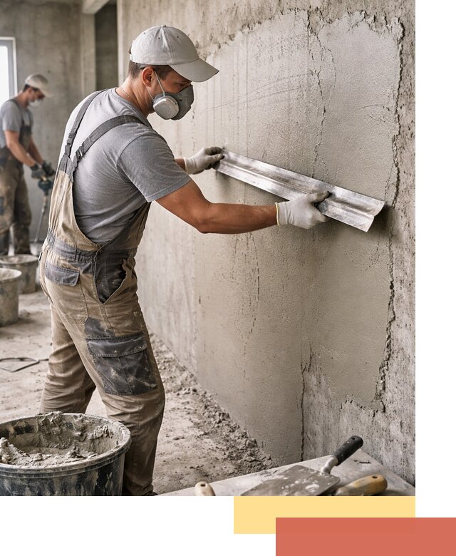 Штукатурка бетонных стен в Угличе качественно и долговечно