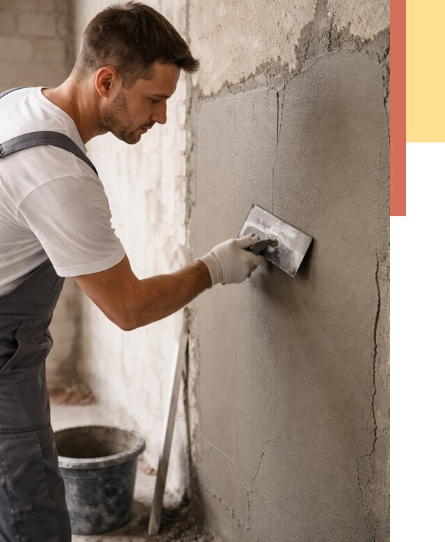 Штукатурка стен под плитку в Угличе от 4376 руб./м2 — выравнивание под плитку | ОТДЕЛОЧНИК-Глч