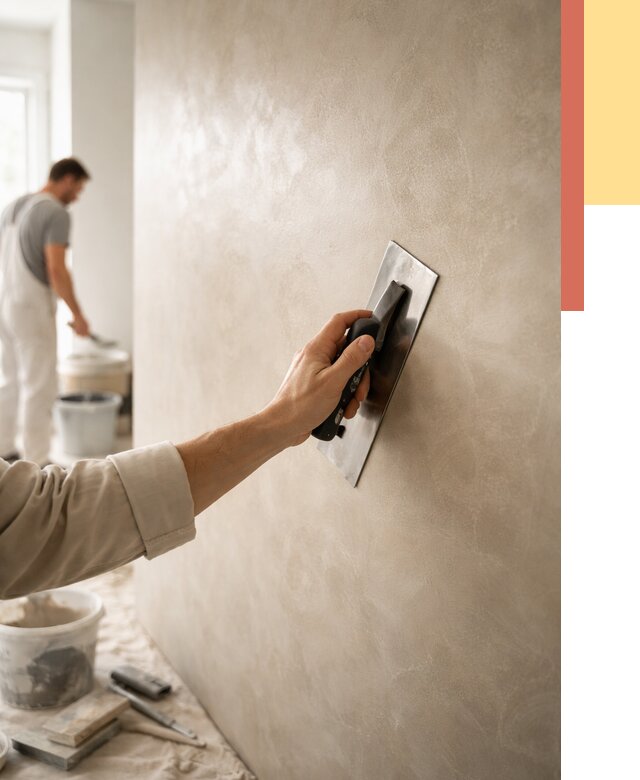 Венецианская штукатурка в Угличе от 3647 руб/м² — нанесение стен под ключ | ОТДЕЛОЧНИК-Глч