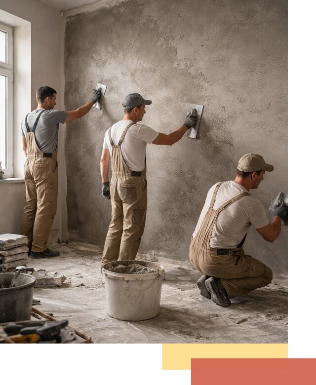 Декоративная штукатурка под бетон в Угличе для стен и потолков