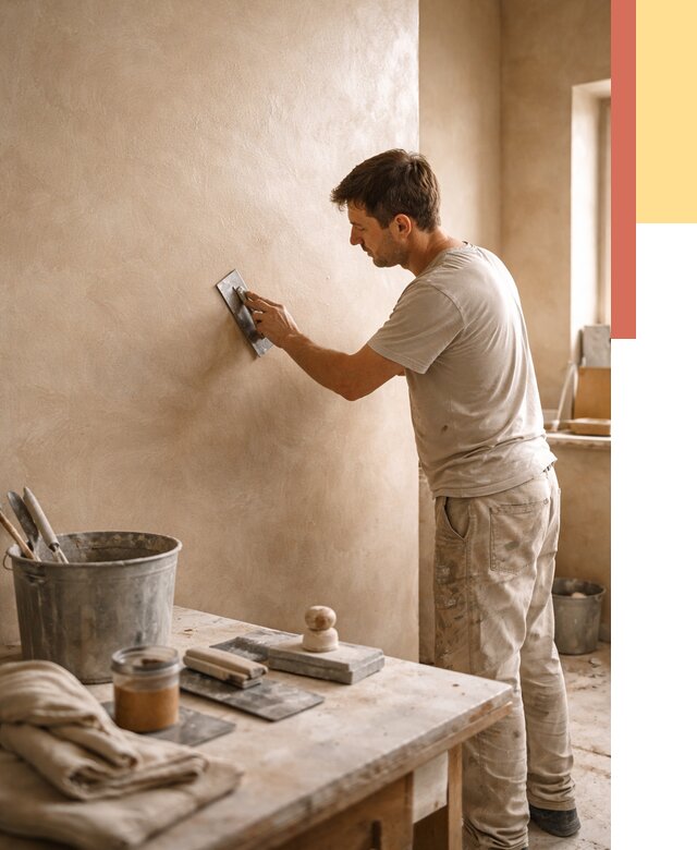 Марокканская штукатурка таделакт в Угличе под ключ от 4376 руб. | ОТДЕЛОЧНИК-Глч