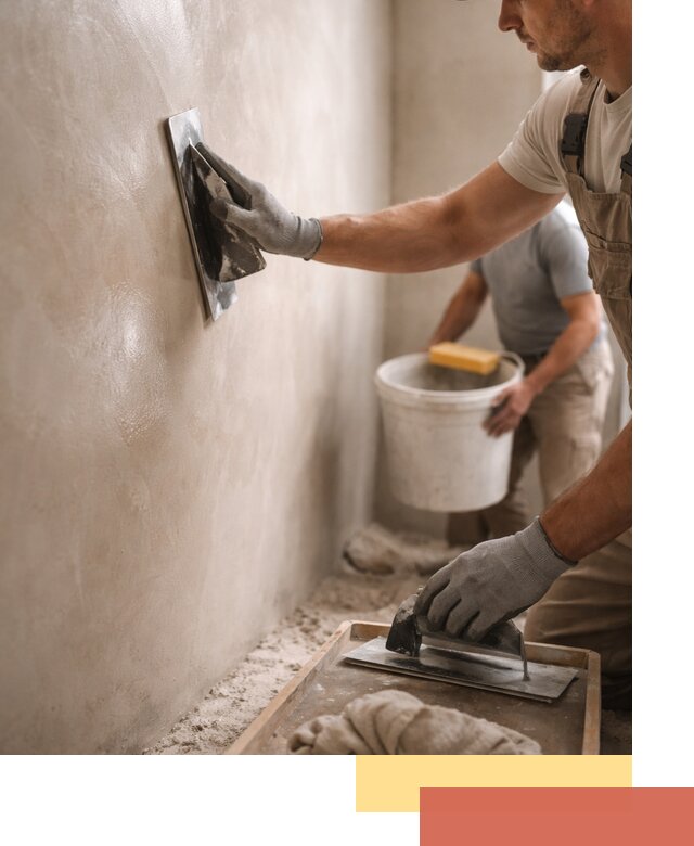 Нанесение марокканской штукатурки таделакт в Угличе