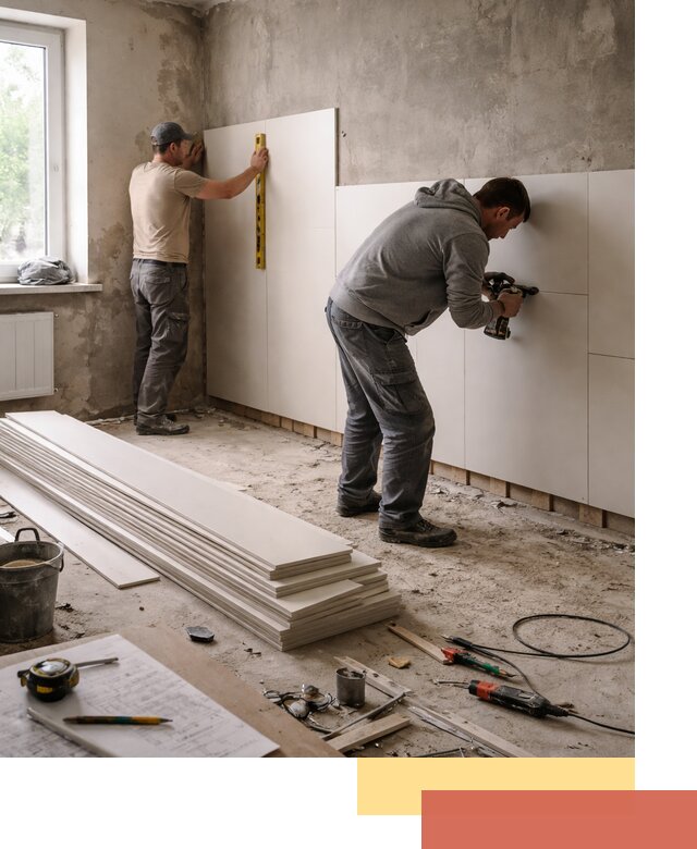 Монтаж ПВХ панелей на стены в Угличе качественно и быстро