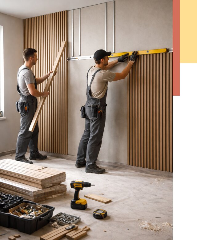 Монтаж реечных панелей на стены в Угличе от 1250 руб. — быстро и недорого | ОТДЕЛОЧНИК-Глч