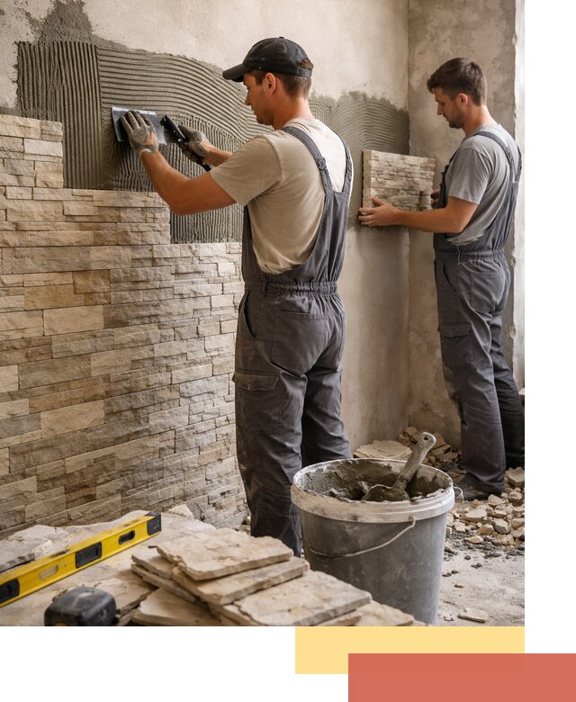 Монтаж искусственного камня в Угличе — облицовка стен и фасадов