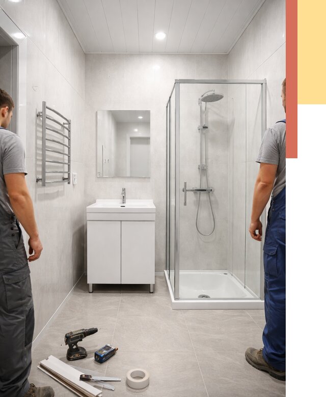 Отделка ванной комнаты панелями ПВХ в Угличе от 4689 руб. за м2 | ОТДЕЛОЧНИК-Глч