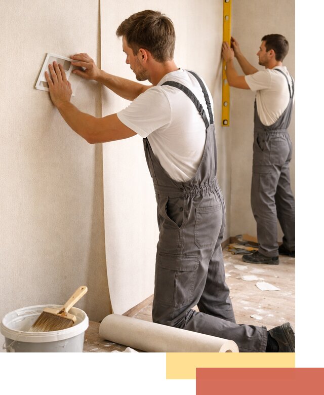 Поклейка бумажных обоев в Угличе качественно и недорого