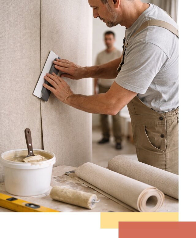 Поклейка текстильных обоев в Угличе профессионально и аккуратно