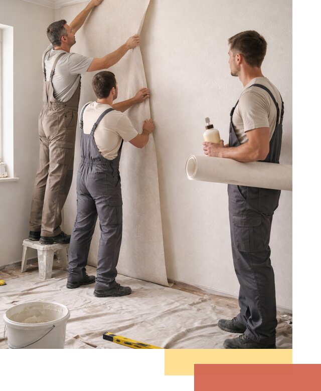 Оклейка стен обоями в Угличе — качественно и профессионально