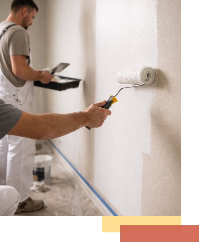 Покраска стен акриловой краской профессионально в Угличе