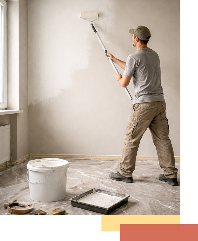 Покраска стен латексной краской в Угличе качественно и быстро