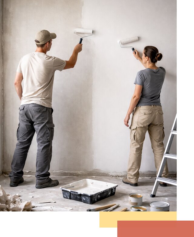 Окраска стен по стеклохолсту в Угличе качественно и долговечно