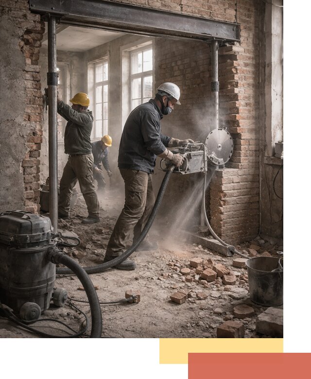 Прорезка проема в стене под дверной или оконный проем в Угличе