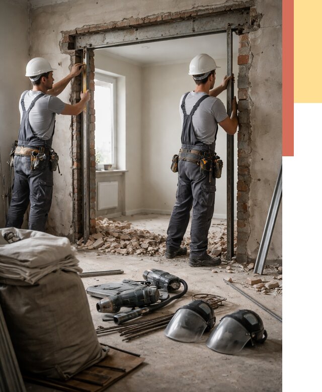 Расширение дверного проема в Угличе от 13025 руб. под ключ | ОТДЕЛОЧНИК-Глч