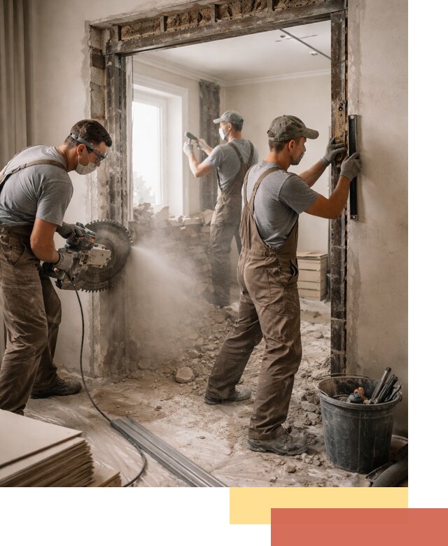 Расширение дверного проема под установку новой двери в Угличе