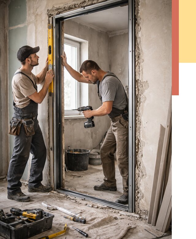 Закладка дверного проема в Угличе от 3647 руб. — быстро и недорого | ОТДЕЛОЧНИК-Глч