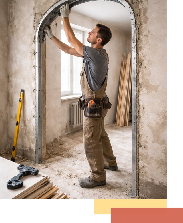 Устройство арочного проема в Угличе под ключ