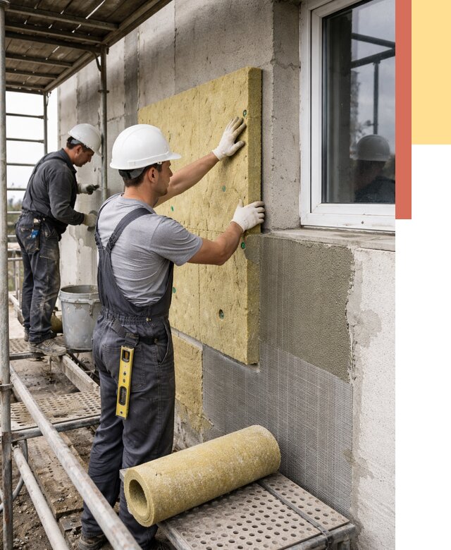 Утепление стен в Угличе от 4481 руб. под ключ — быстро и недорого | ОТДЕЛОЧНИК-Глч