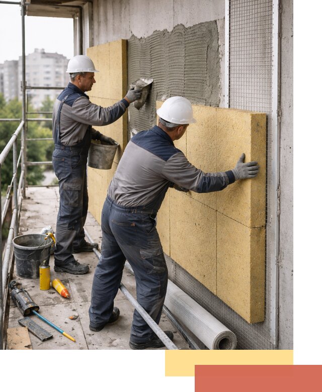 Утепление стен зданий и домов в Угличе качественно и надежно