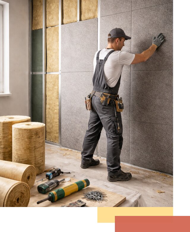 Профессиональная шумоизоляция стен в Угличе для квартиры и офиса