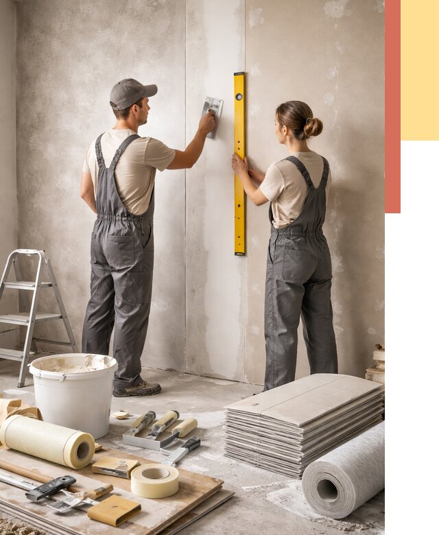 Отделка стен в Угличе от 1563 руб/м² — недорого, быстро, под ключ | ОТДЕЛОЧНИК-Глч