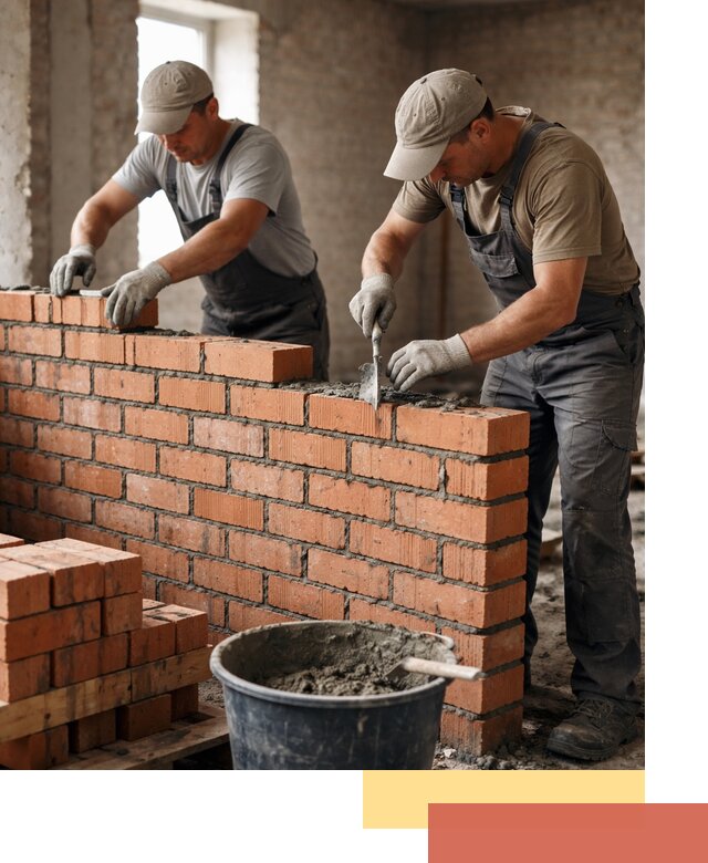 Кладка кирпичных перегородок под ключ в Угличе