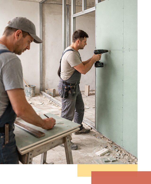 Перегородки из влагостойкого гипсокартона под ключ в Угличе