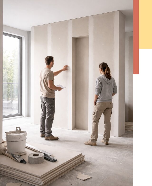 Зонирующая перегородка из гипсокартона в Угличе от 2918 руб. под ключ | ОТДЕЛОЧНИК-Глч