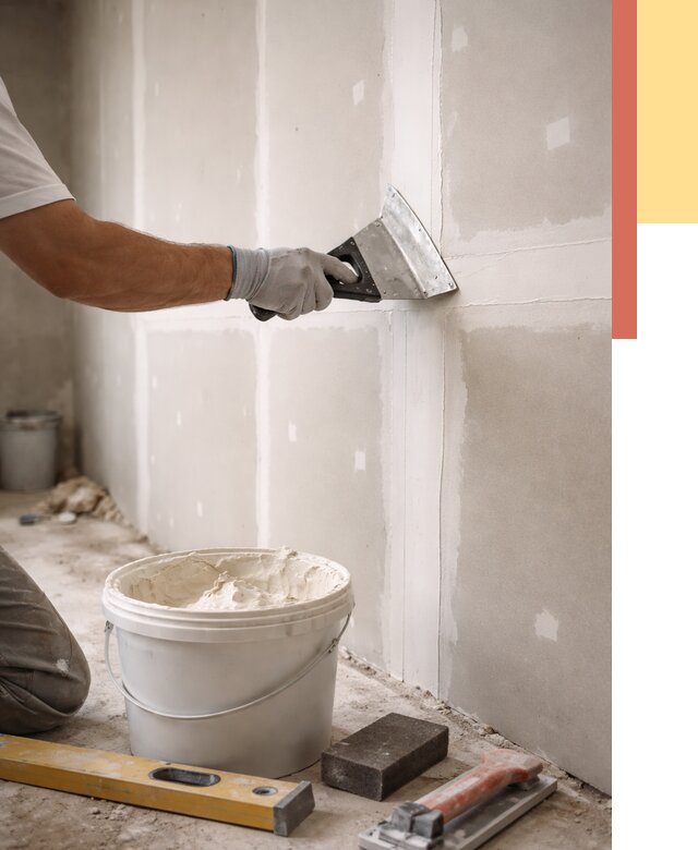 Шпаклевка перегородок из гипсокартона в Угличе от 2605 руб. — услуги ОТДЕЛОЧНИК-Глч