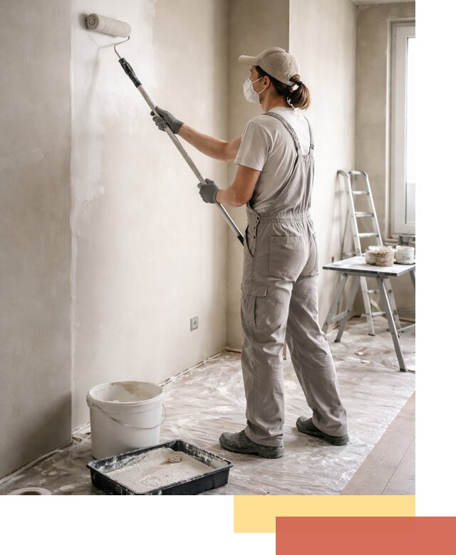 Покраска перегородок из гипсокартона в Угличе качественно и недорого