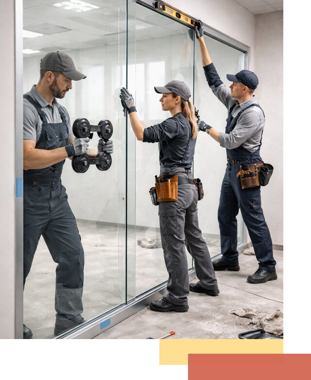 Профессиональный монтаж стеклянных перегородок в Угличе