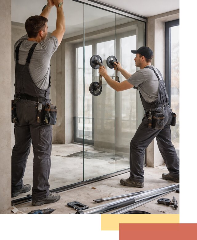 Цельностеклянные перегородки под ключ в Угличе