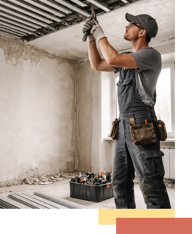 Демонтаж реечного потолка в Угличе быстро и аккуратно