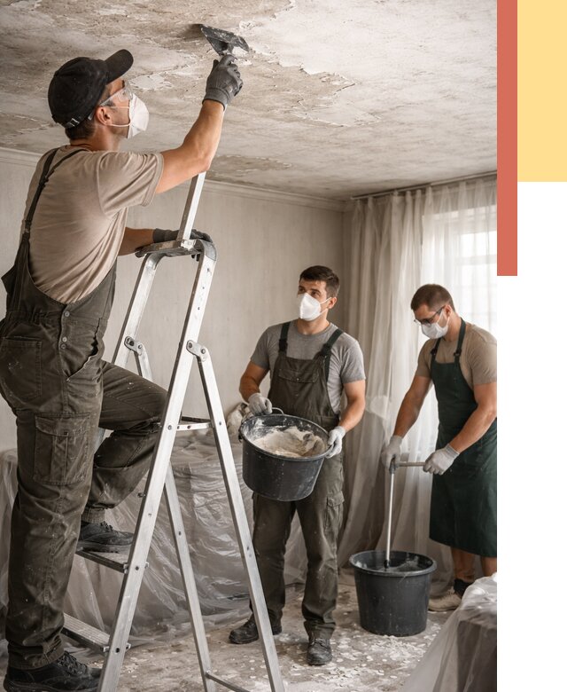 Удаление побелки с потолка в Угличе от 2605 руб. быстро и недорого | ОТДЕЛОЧНИК-Глч