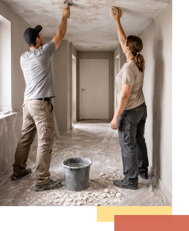 Удаление побелки с потолка в Угличе — быстро и аккуратно