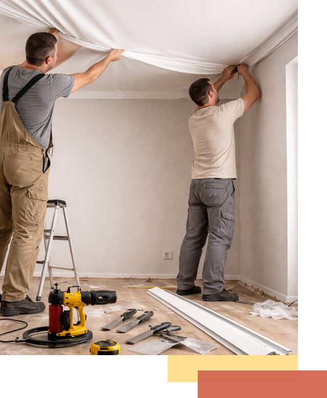 Монтаж ПВХ натяжного потолка в Угличе качественно и быстро