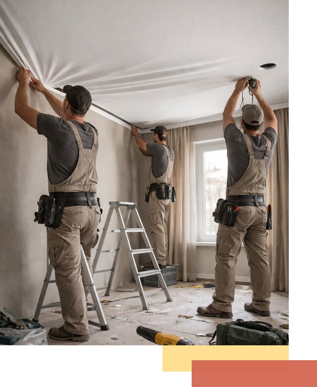 Монтаж матового натяжного потолка в Угличе качественно и быстро