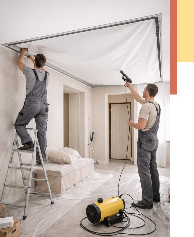 Монтаж натяжного потолка в прихожей в Угличе от 2761 руб. под ключ | ОТДЕЛОЧНИК-Глч